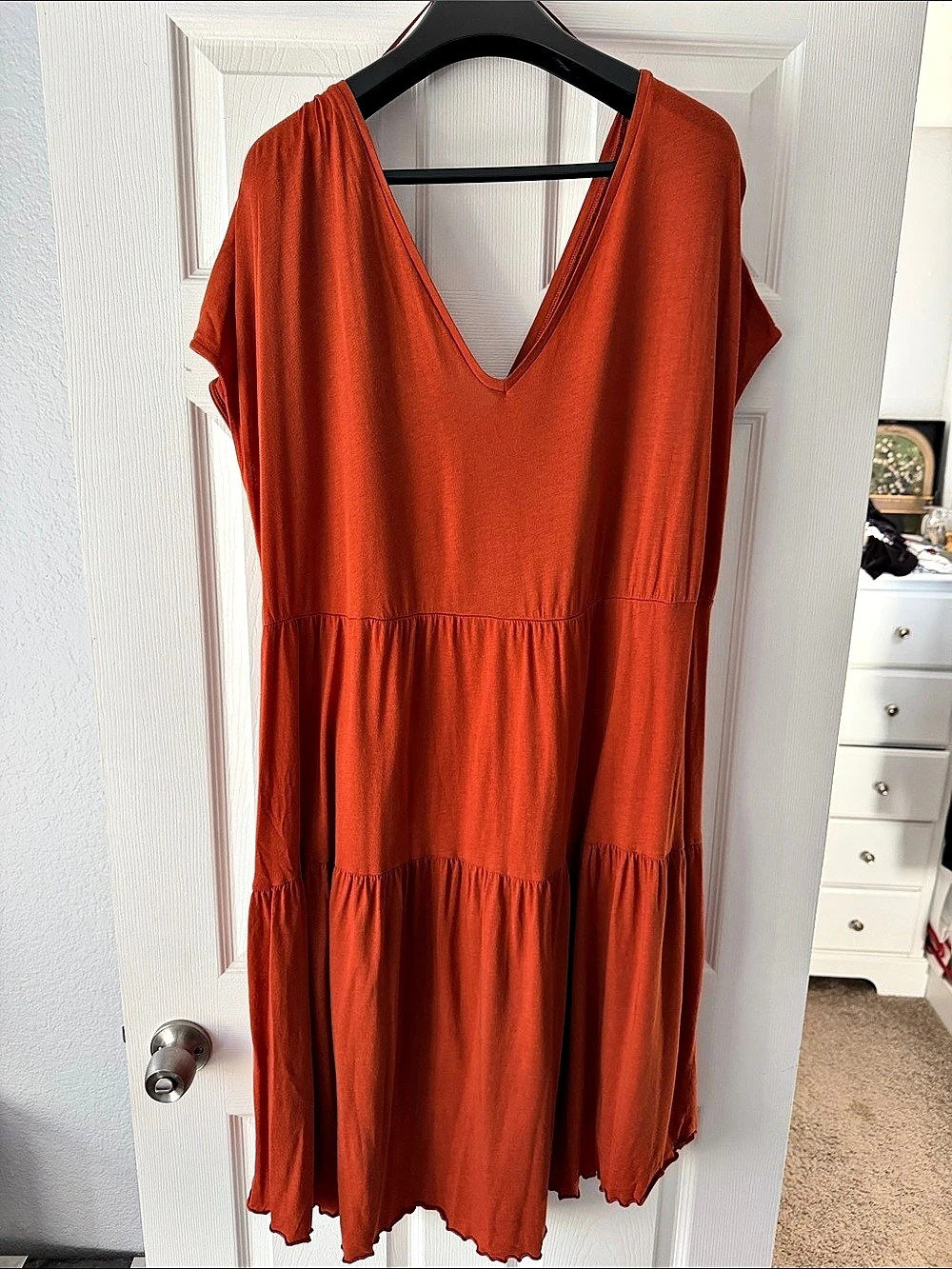 Zara Women's Oversized Maxi Dress Orange Size Med
